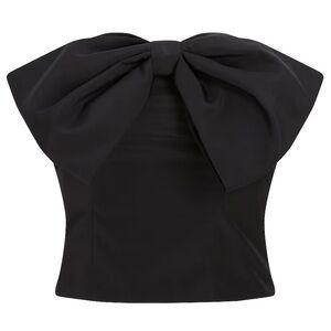 Express Black Bow Top